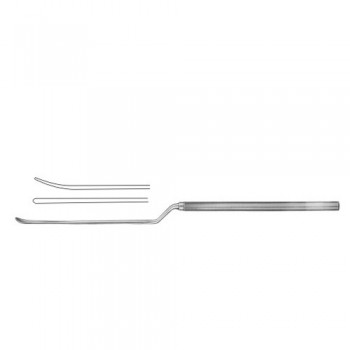 Caspar Micro Dissector Bayonet Shaped - Curved Up Stainless Steel, 24 cm - 9 1/2" Tip Size 1.0 mm